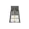 Z-Lite Helix 1 Light Outdoor Wall Sconce, Black And Clear Seedy 591S-BK - alternate 4